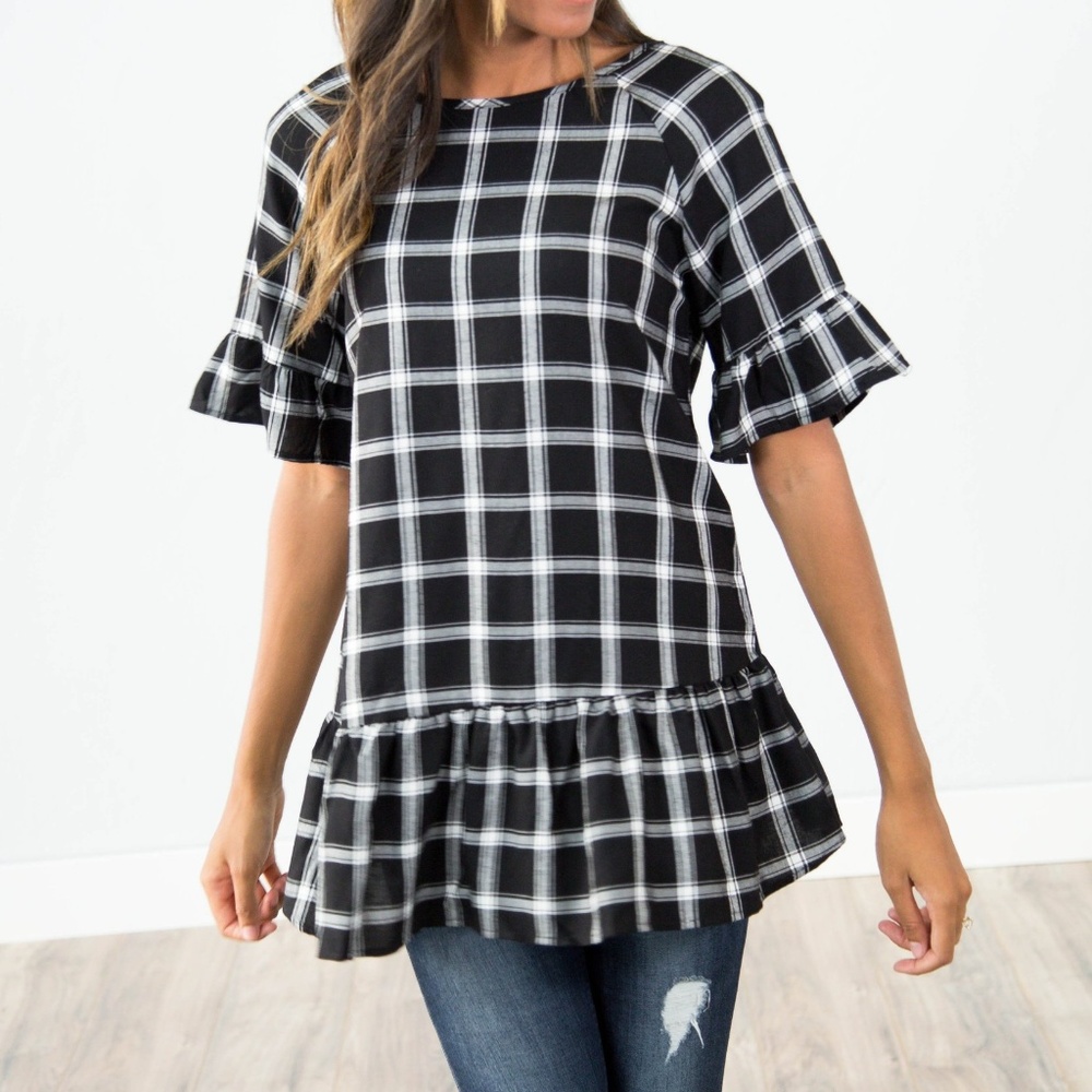 Iris Check Top
